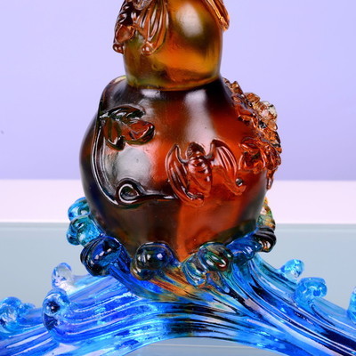 福禄如意琉璃摆件 商务礼品定制与厂家批发指南